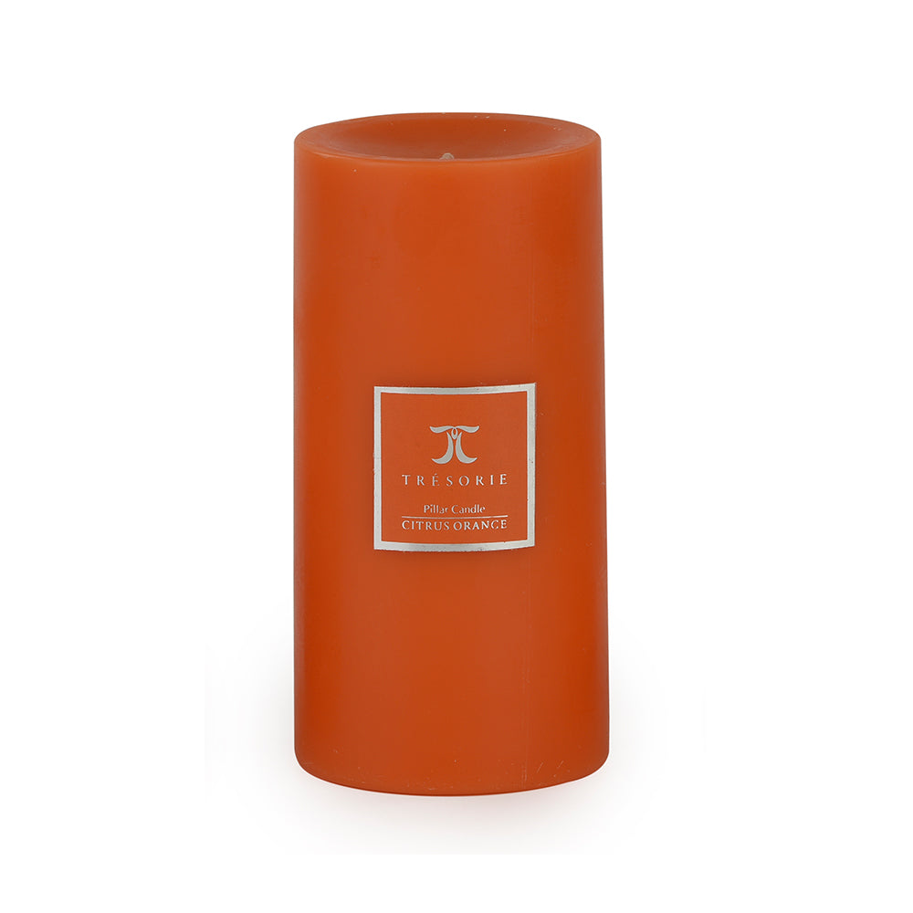 Citrus Orange Pillar Candle 3X6