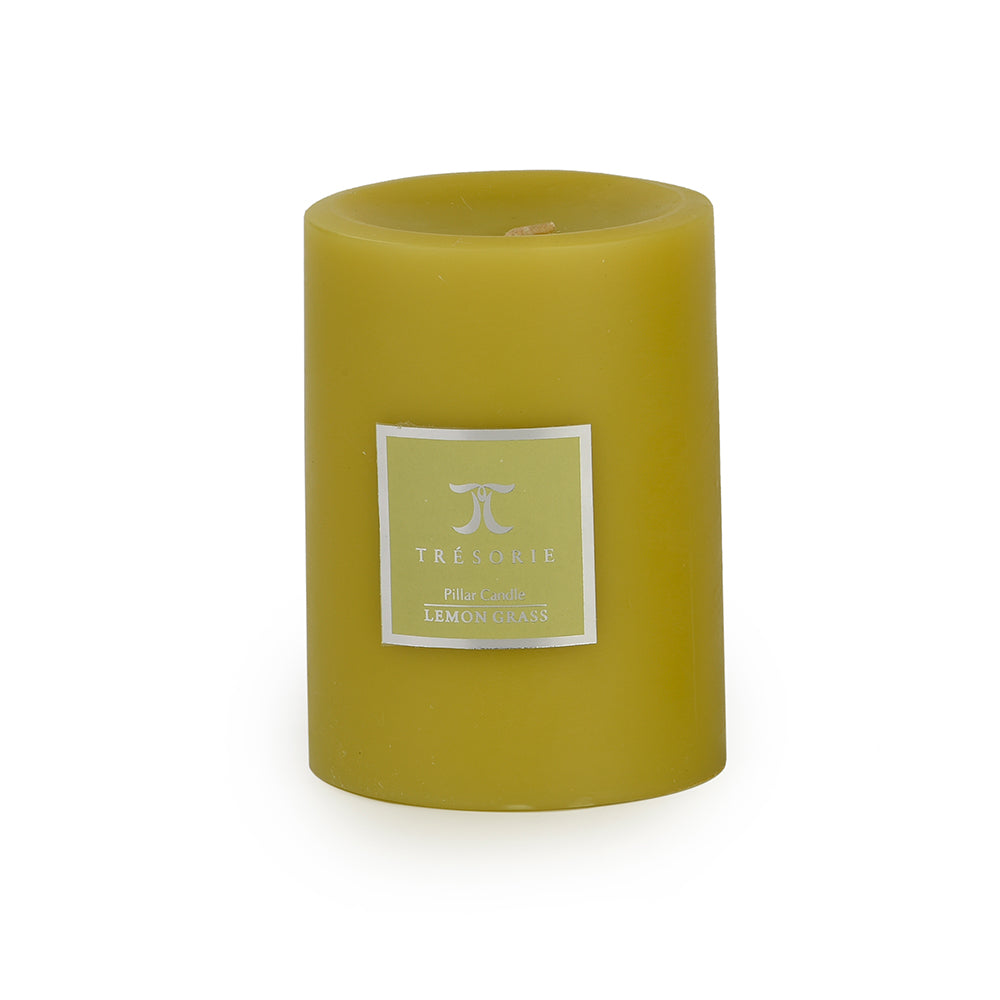 Lemongrass Pillar Candle 3X4