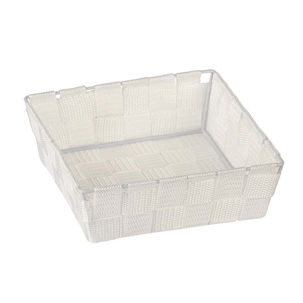 Alvaro White Square Basket