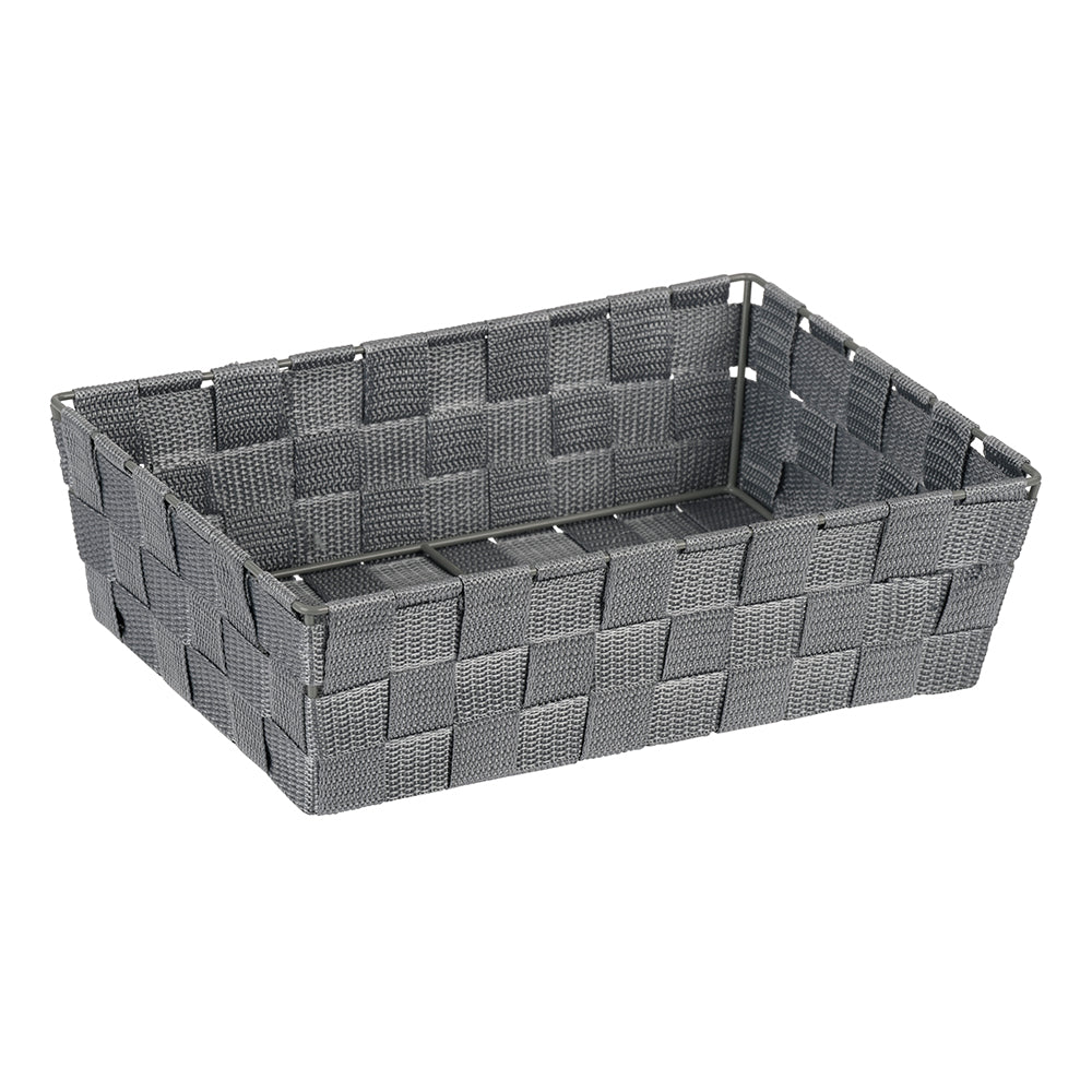 Alvaro Grey Rectangular Basket Large