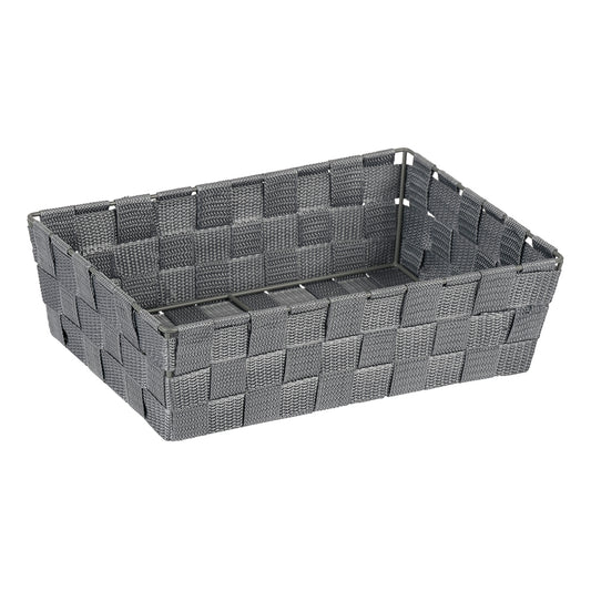 Alvaro Grey Rectangular Basket Large