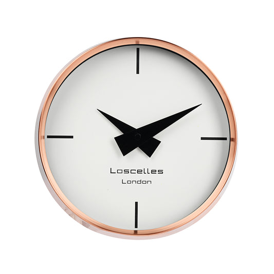 Modern Wall Clock Rose Gold