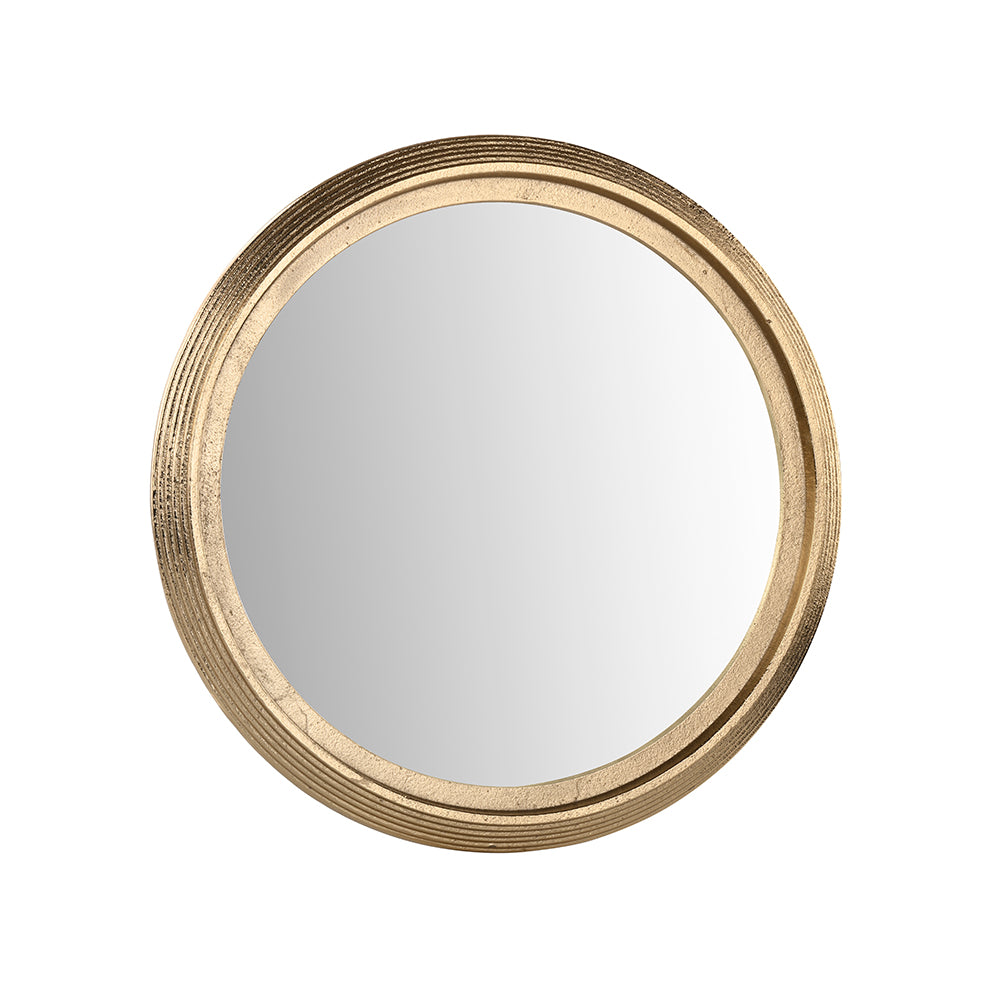Etched Metal Wall Mirror Small