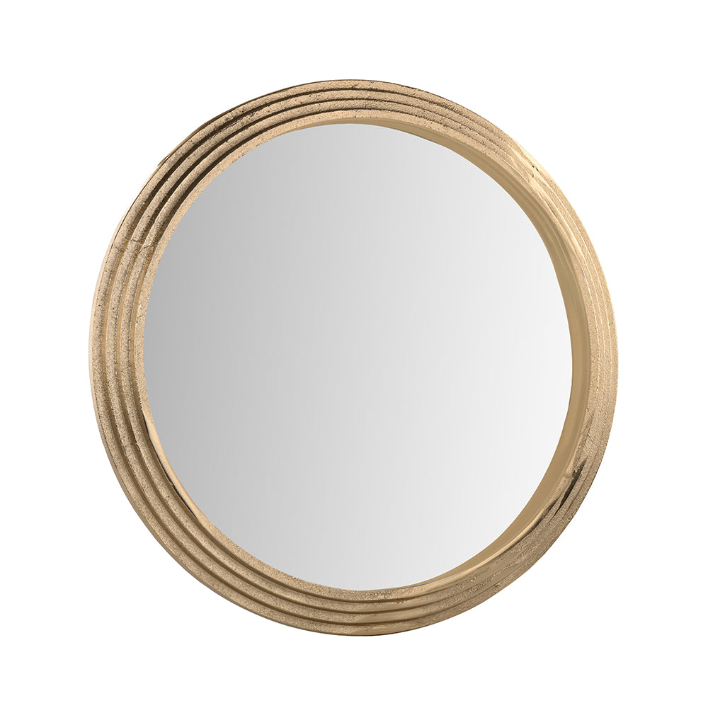 Etched Metal Wall Mirror Large