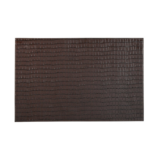 Faux Croc Dark Brown Placemat