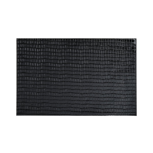 Faux Croc Black Placemat