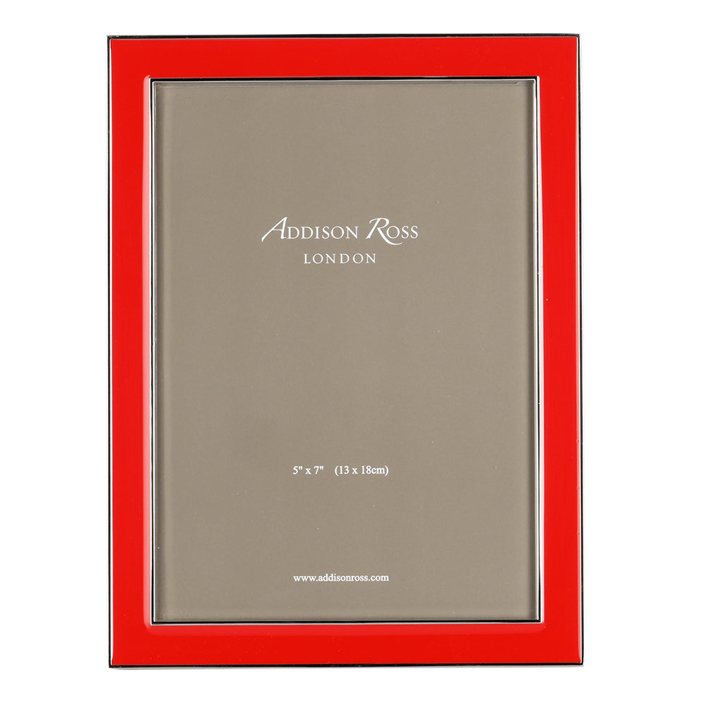 Red Enamel Luxury Photoframe 5X7