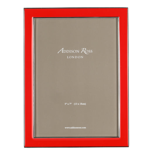 Red Enamel Luxury Photoframe 5X7
