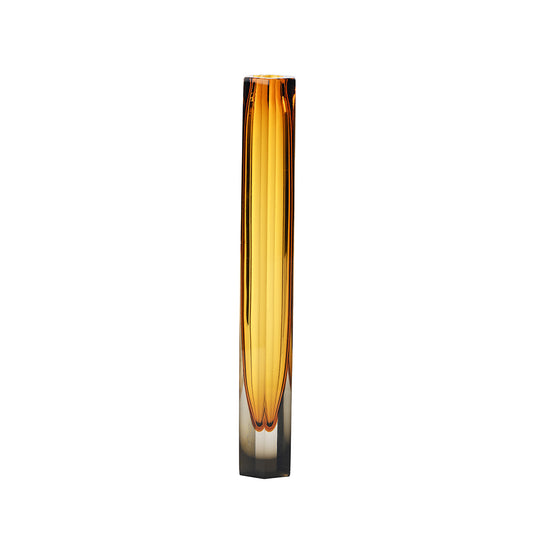 Sleek Amber Vase Large