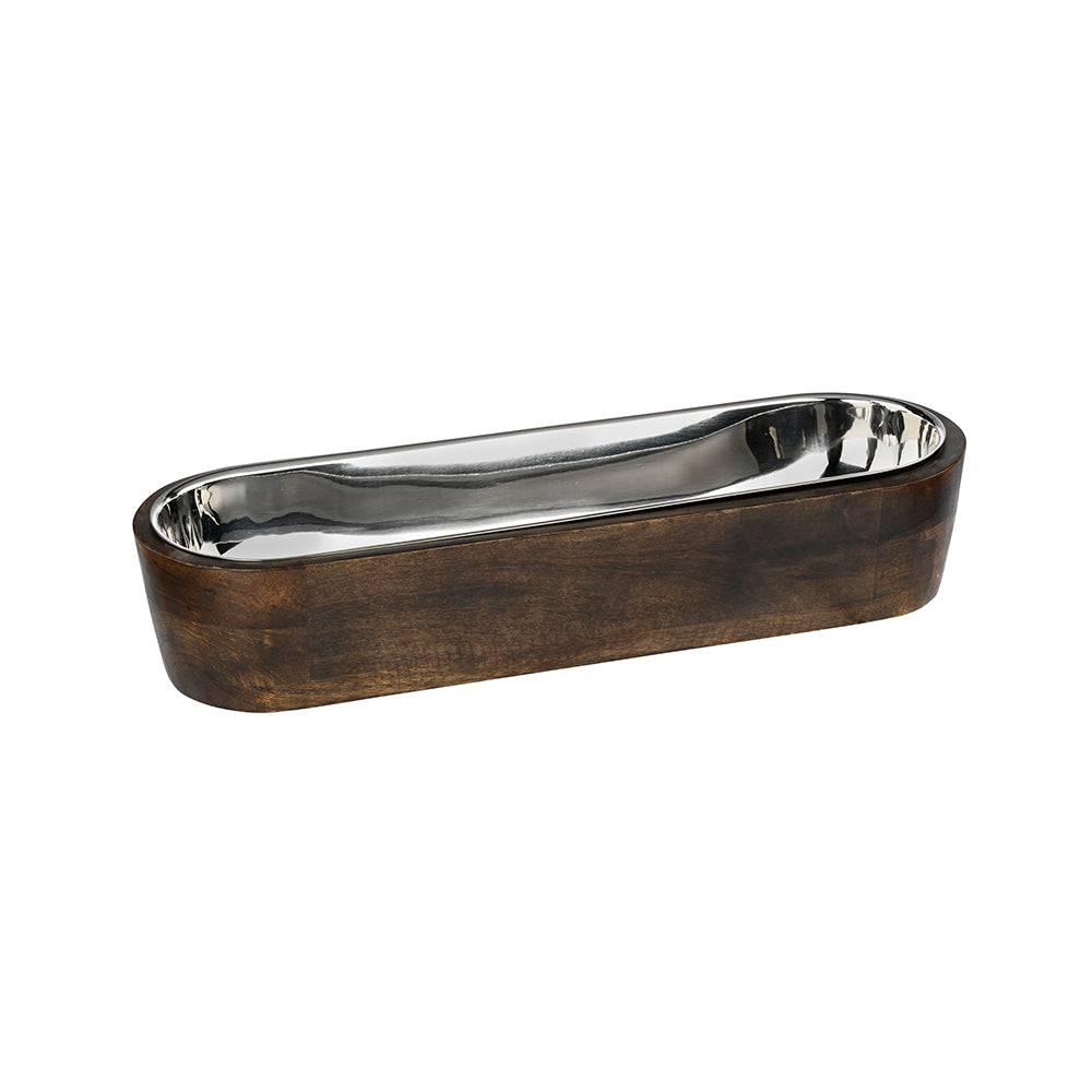 Elongated Stainless Steel Serveware