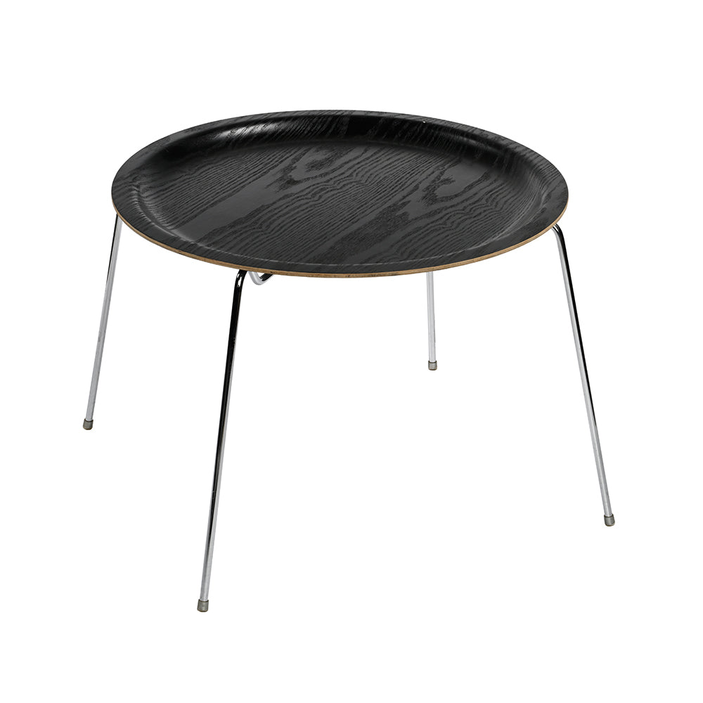 Side Table Willow Black Round
