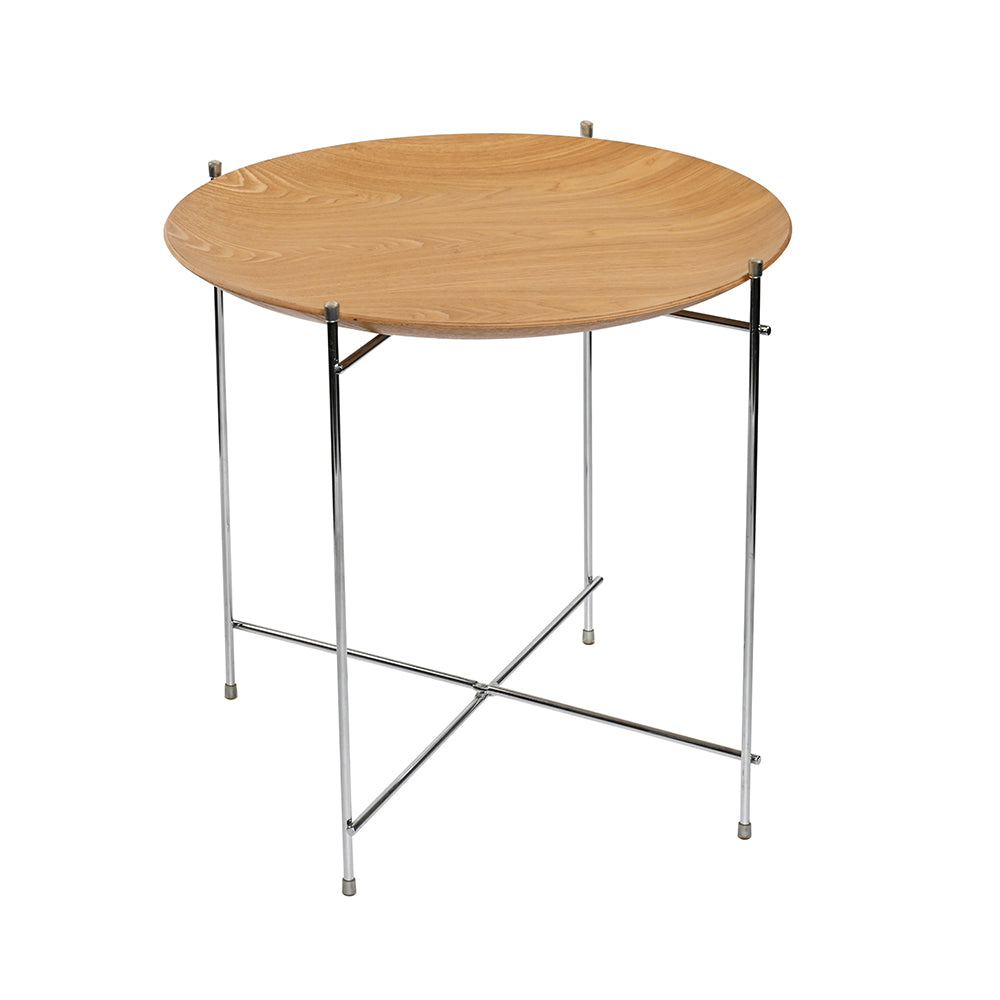 Tray Table Willow Wood Round