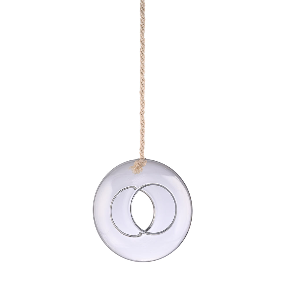Hanging Glass Holder with Rope - Disk