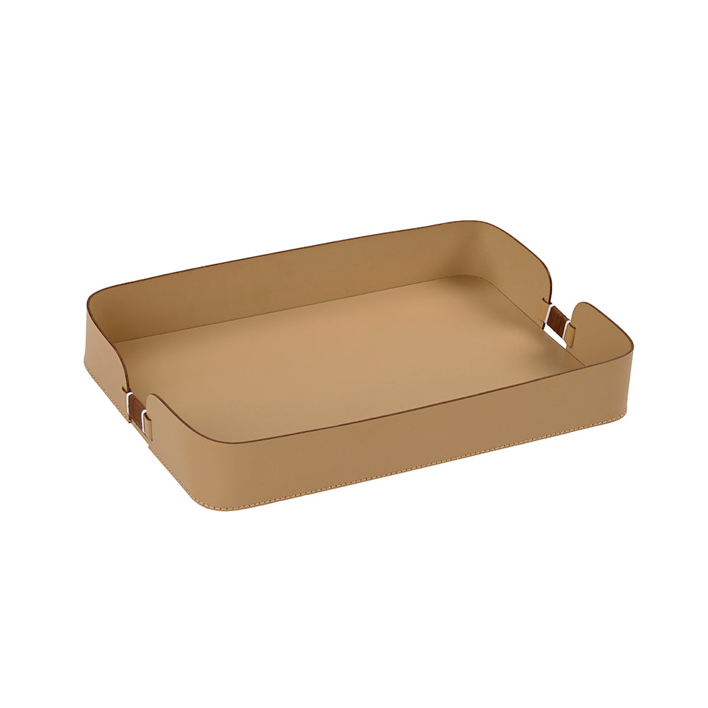 Buckle Leather Paper Tray Medium