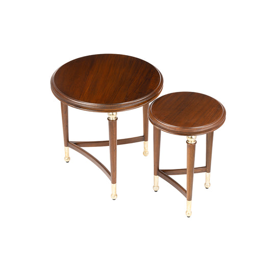 Logs Wood & Metal Nesting Table Set Of 2