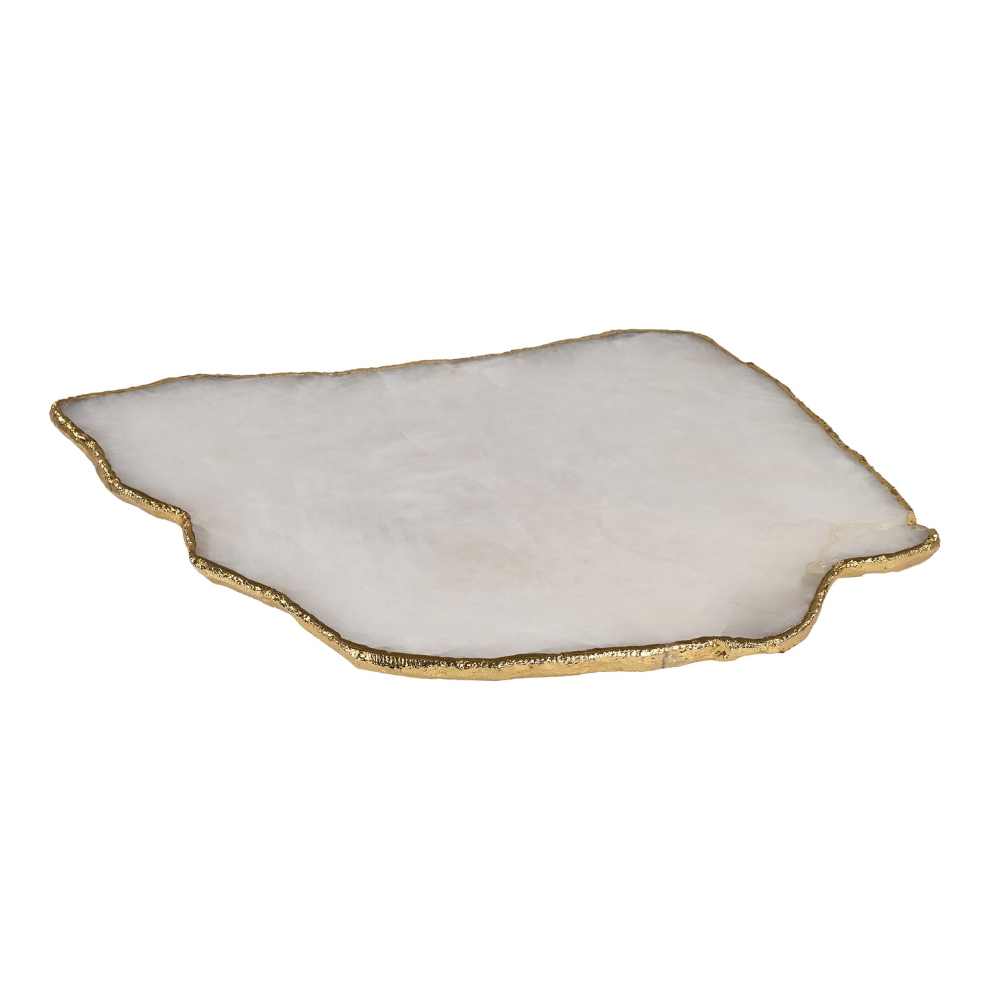 White Quartz Semi Precious Platter