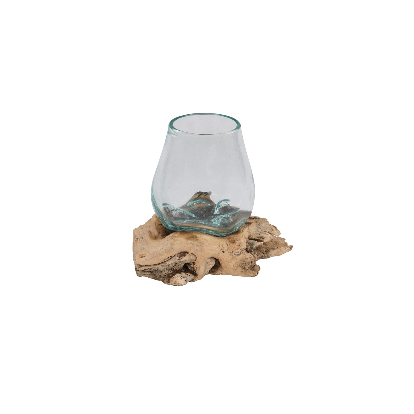 Glass Decor WITH Wooden Base