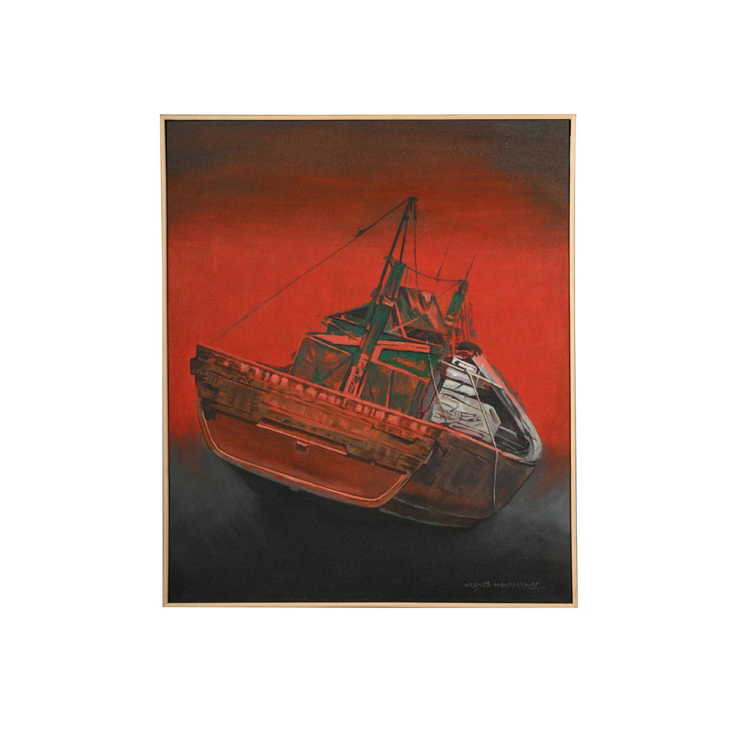 Versova 12 Acrylic On Canvas - Nagnath Mankeshwar
