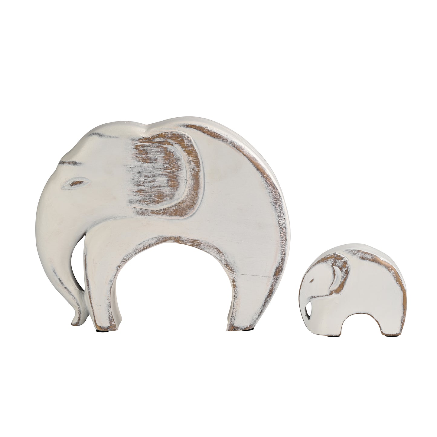 White Elephant Artefact Set of 2