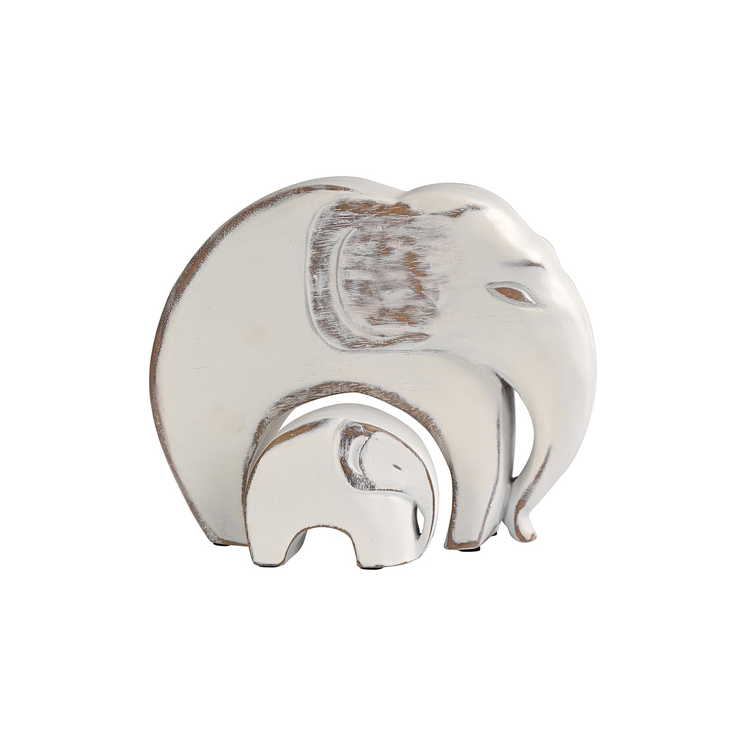 White Elephant Artefact Set of 2