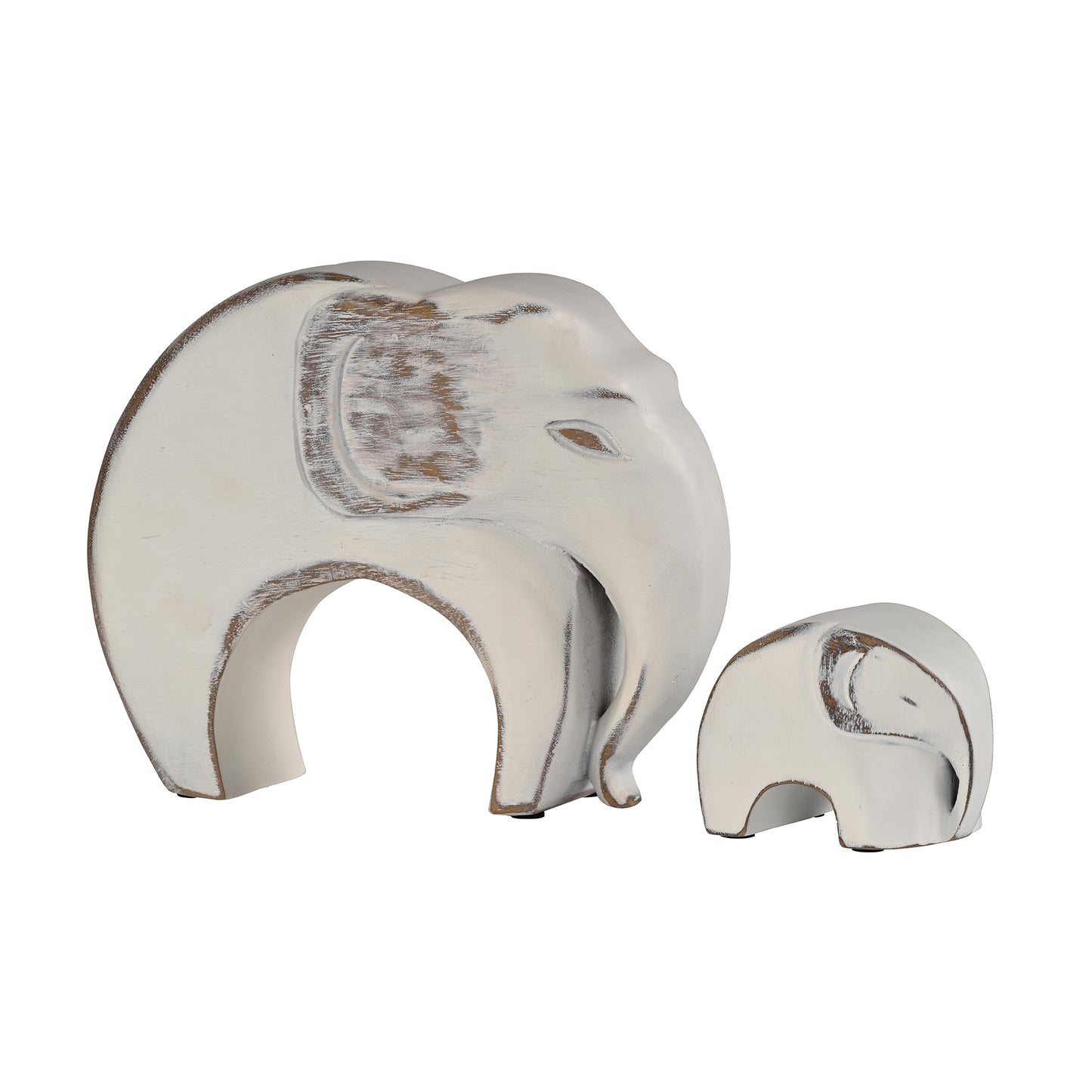 White Elephant Artefact Set of 2