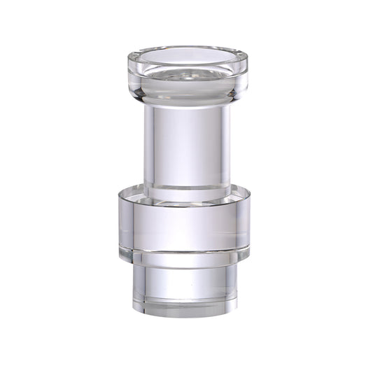 Clear Glass Candle Holder