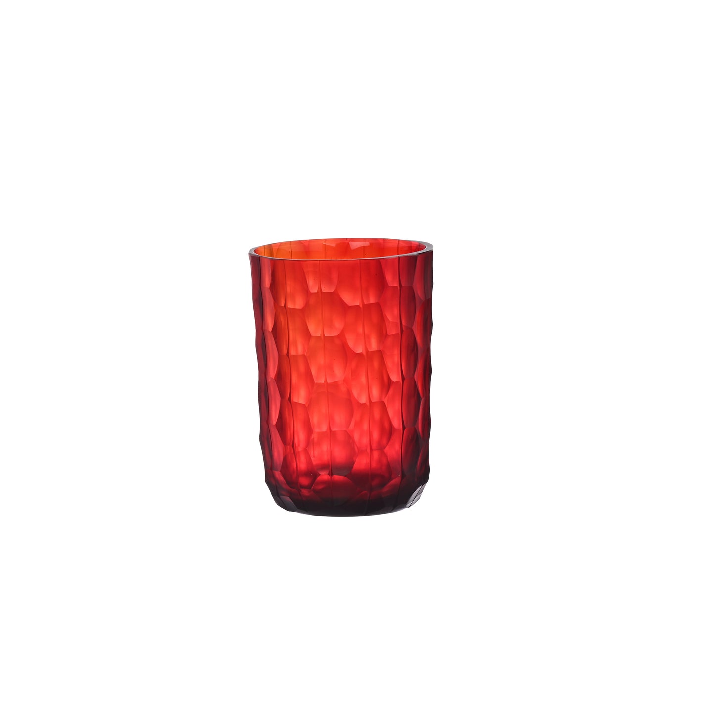 Red Gripe Votive Holder
