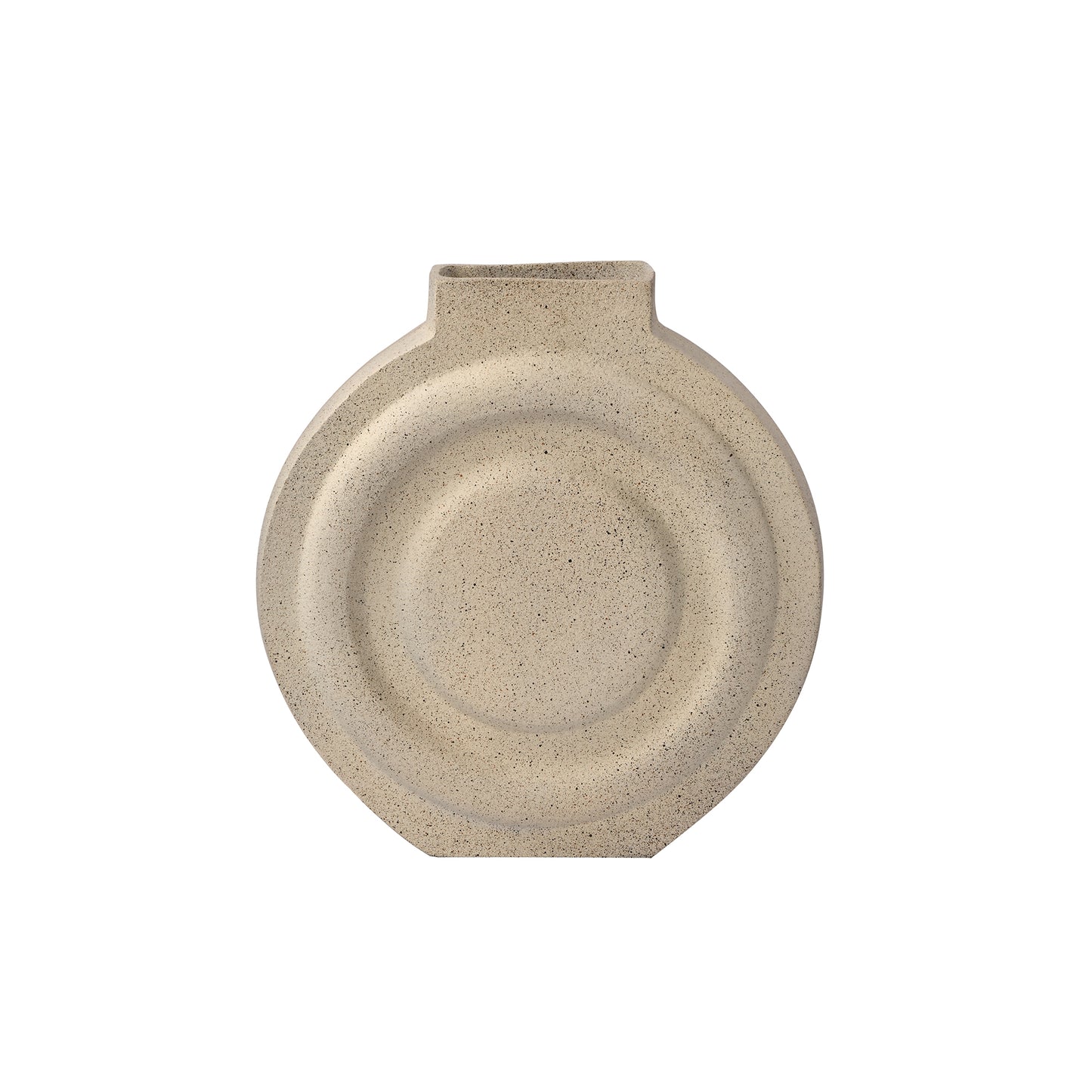 White Metal Vase Large