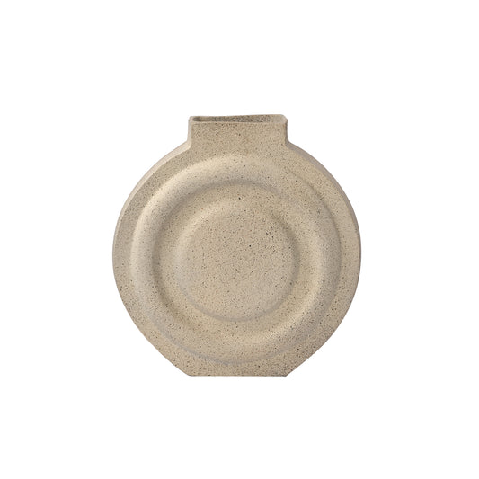 White Metal Vase Large