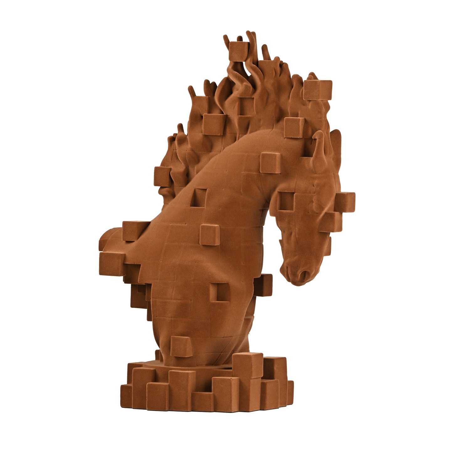 Suede Horse Sculptural Artefact