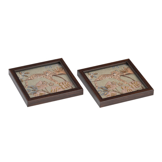 Cheetah Peepal Print Set of 2