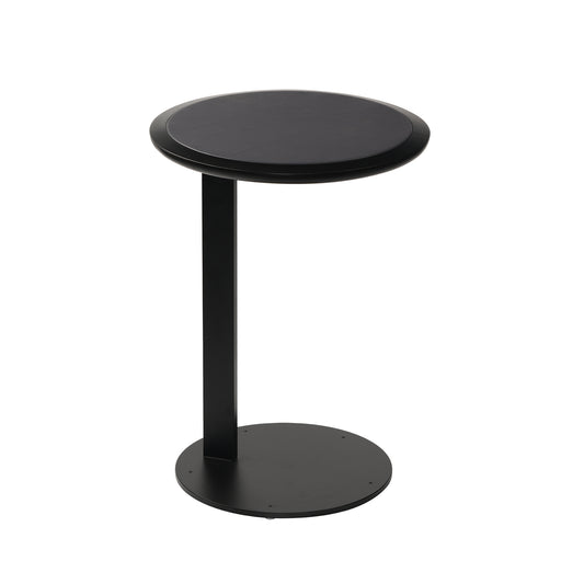 Leather Top Metal Table