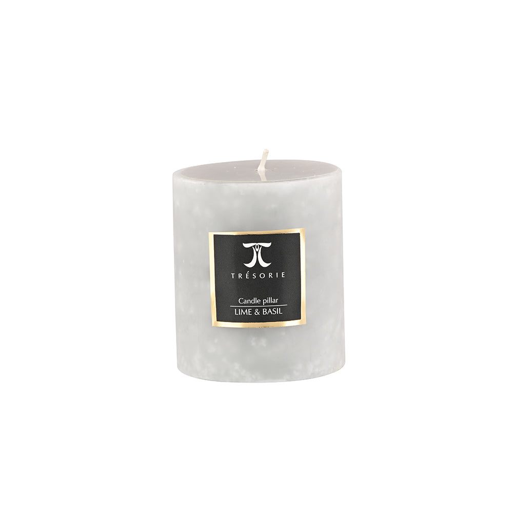 Lime & Basil Pillar Candle Medium