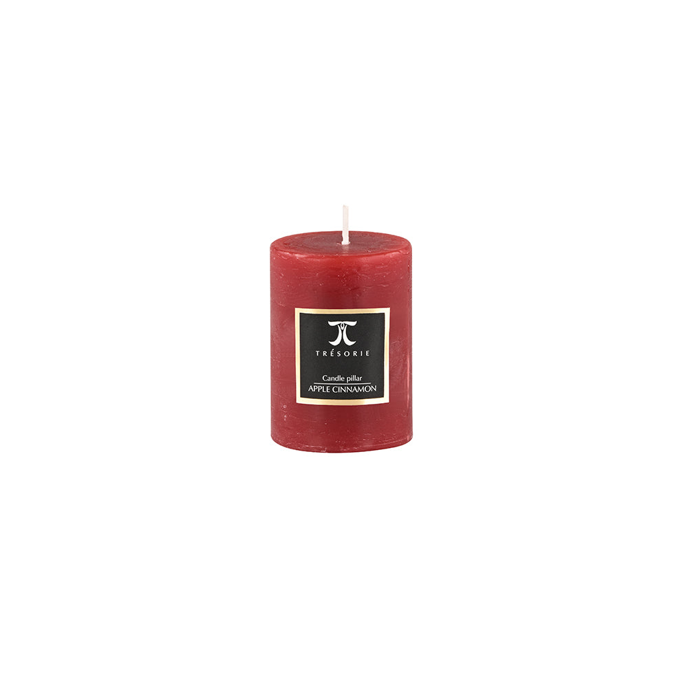 Apple Cinnamon Pillar Candle Small