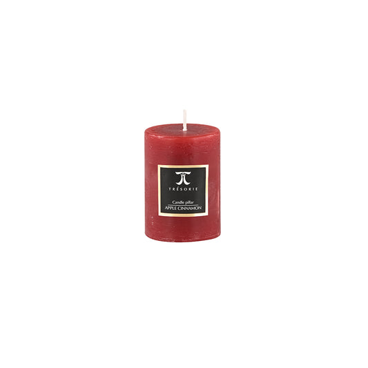 Apple Cinnamon Pillar Candle Small