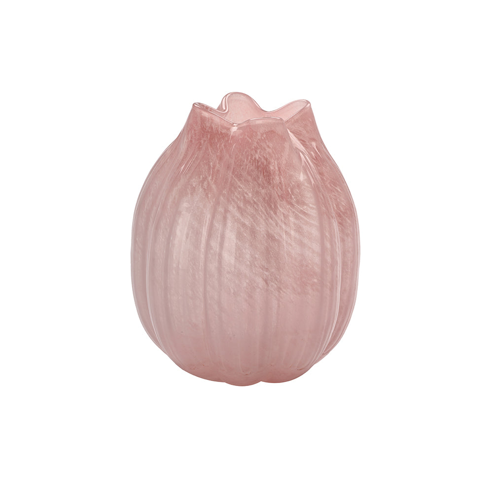 Vintage Pink Alabaster Vase Small