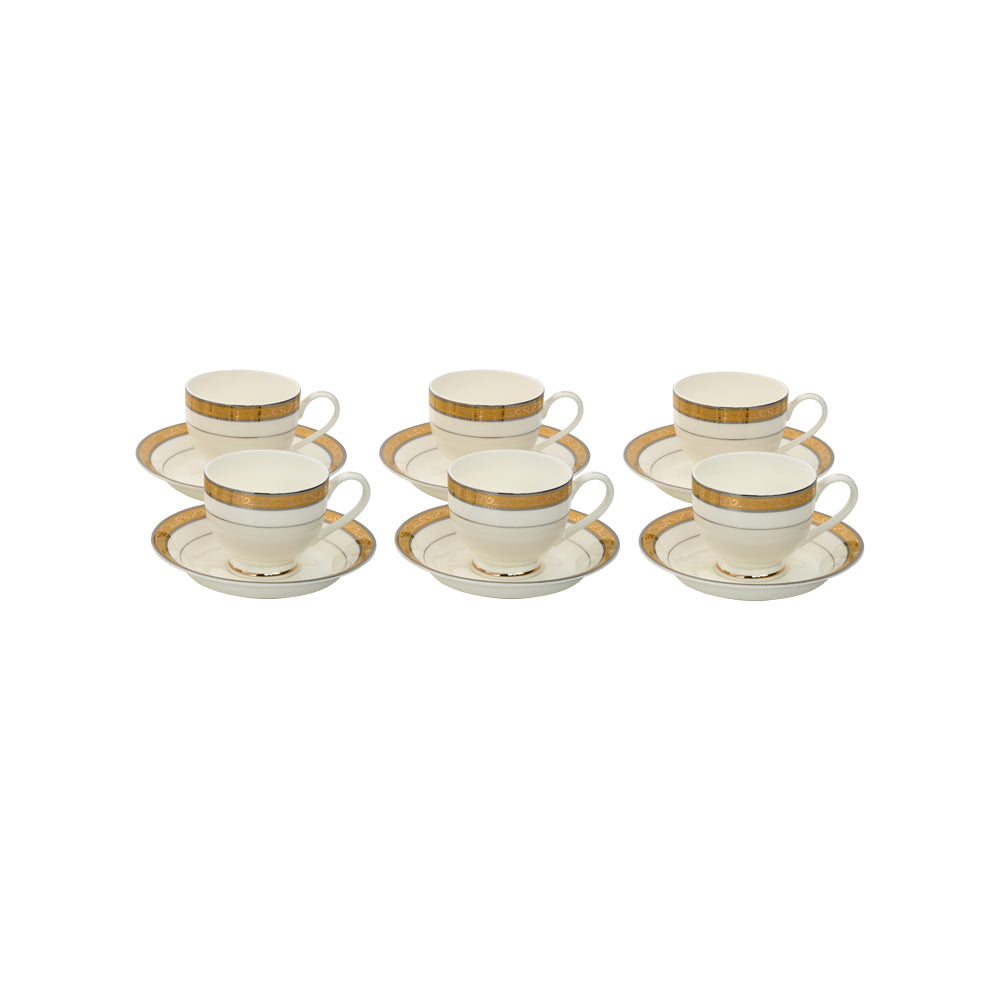 Classic Collection Cup and Saucer 12 Pcs