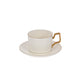 Aristocatic Cup and Saucer White 12 Pcs