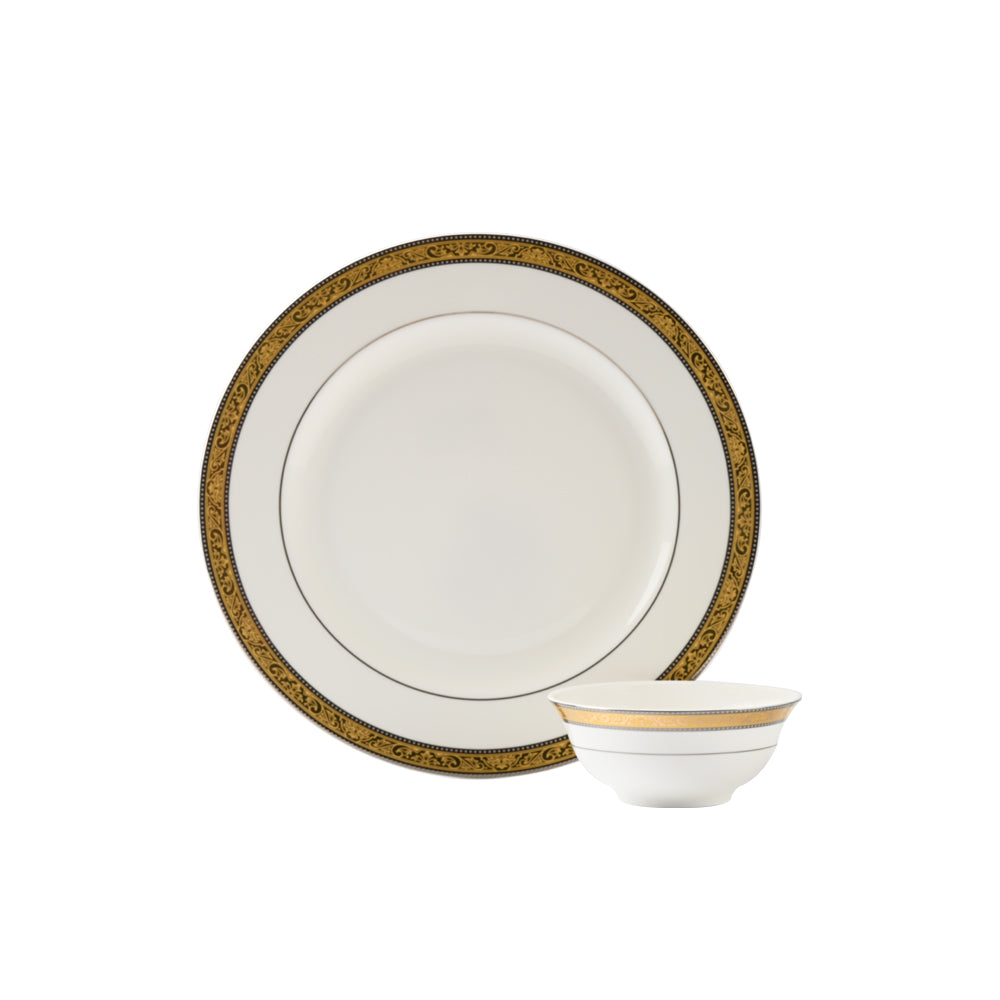 Luxury ceramic dish set from Tresorie.
