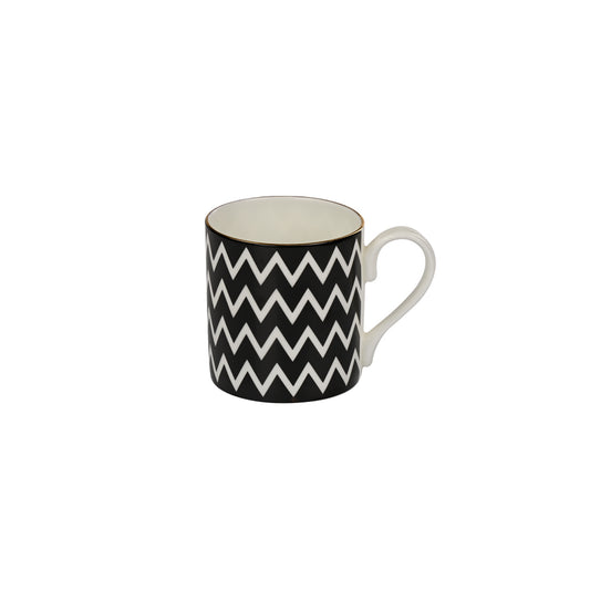 Noir Zig Zag A Mug Set of 6