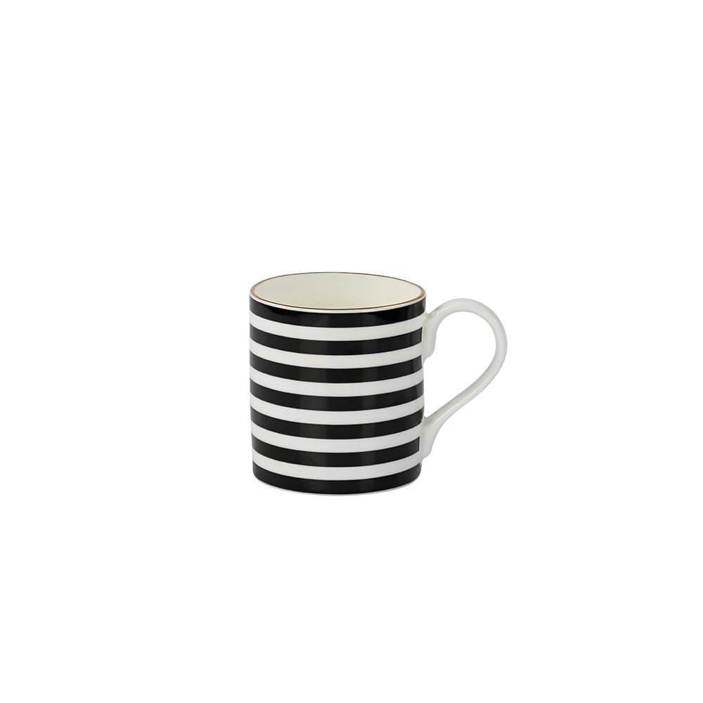 Noir Horizontal Stripes Mug Set of 6