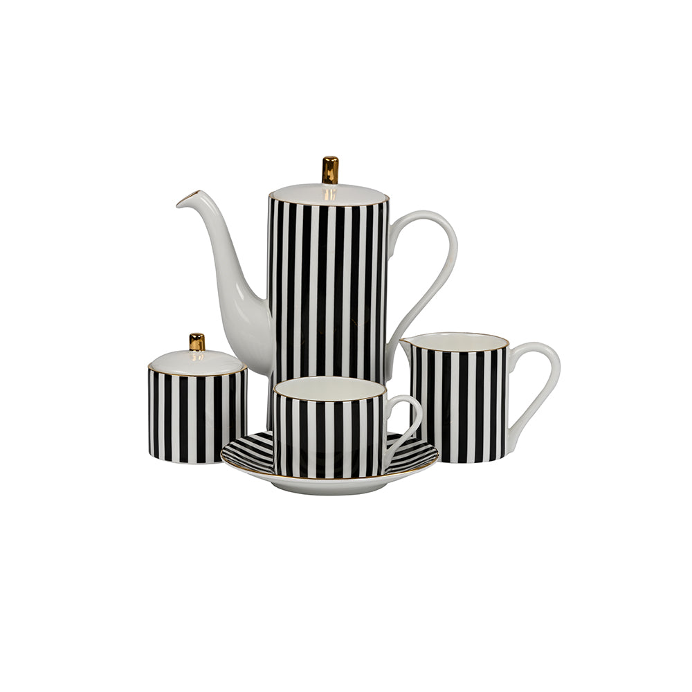 Ingrid Stripe Tea Set 17 Pcs