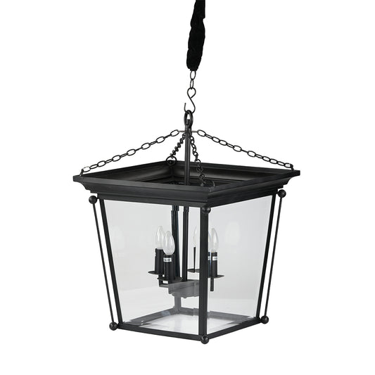 Pendant- Black Antique Finish Lantern