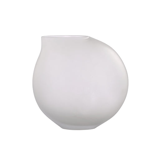 Frosted Vase White