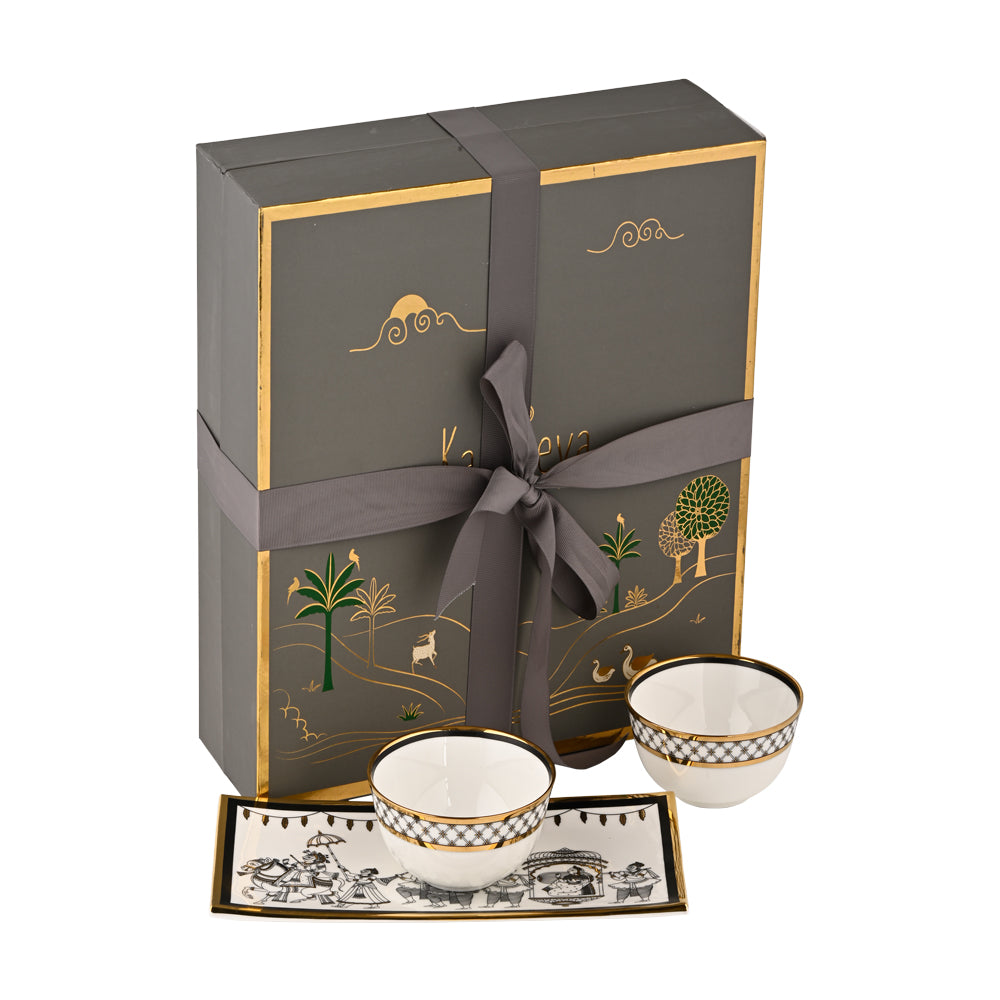 Gift Set - Byah Cookie Plate and 2 Bowls