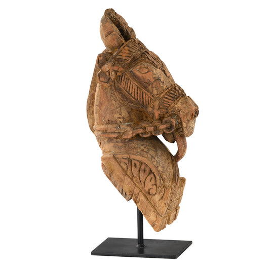 Wooden Horse on Stand