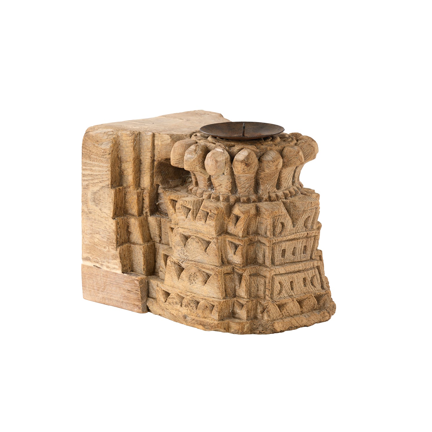 Wooden Candle Holder