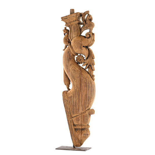 Wooden Artefact on Stand
