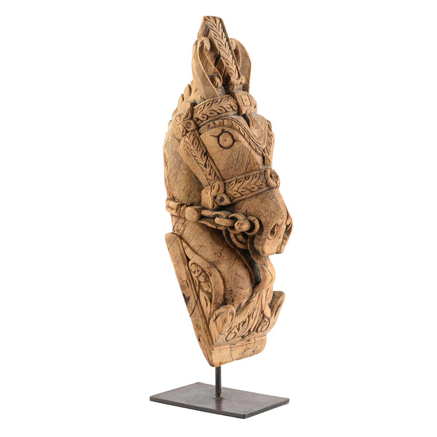 Wooden Horse on Stand