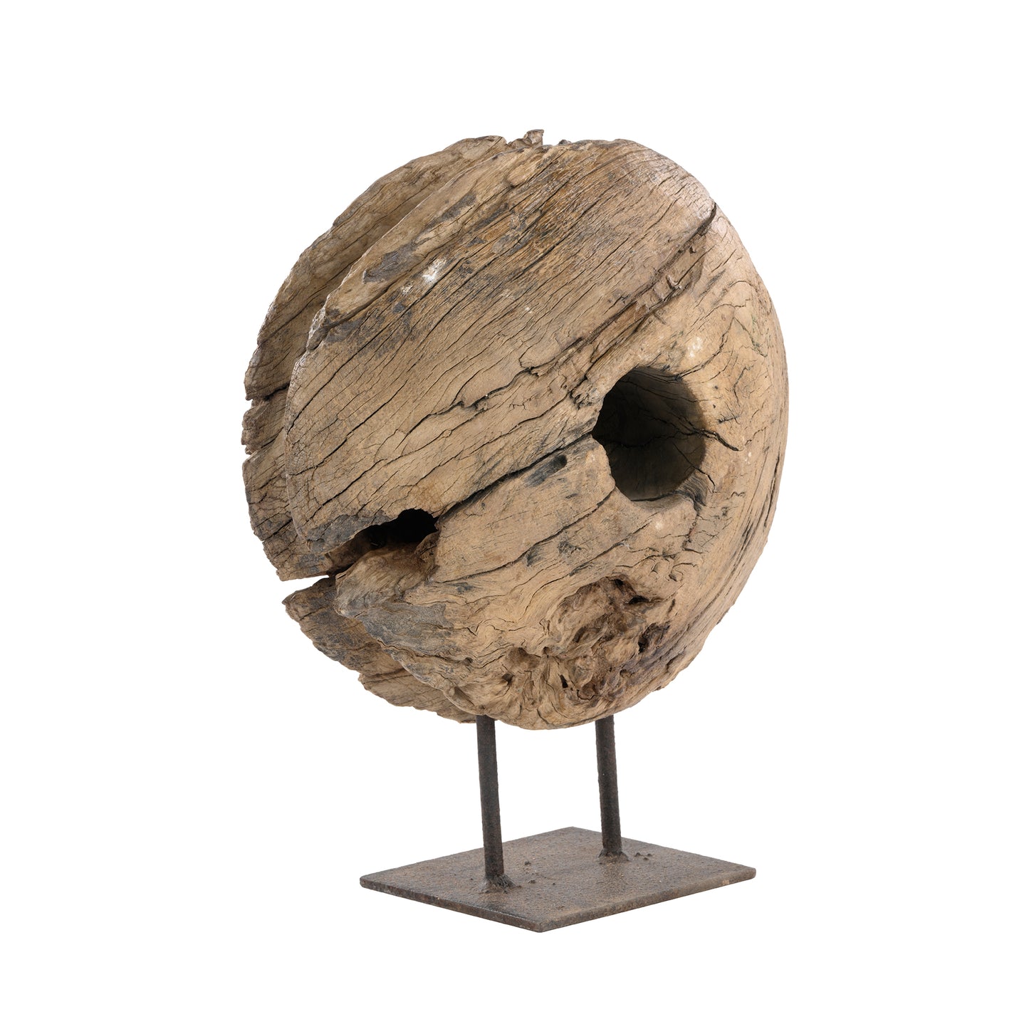 Wooden Wheel  Sculpture